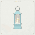Snow Princess Design IEGIFT 7.87 in. Lighted Blue Princess Lantern Glitter Snow Globe ...