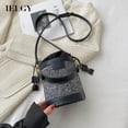 thumbnail image 1 of IELGY Contrasting Color Drawstring All-match Fashion Crossbody Bucket Bag, 1 of 10