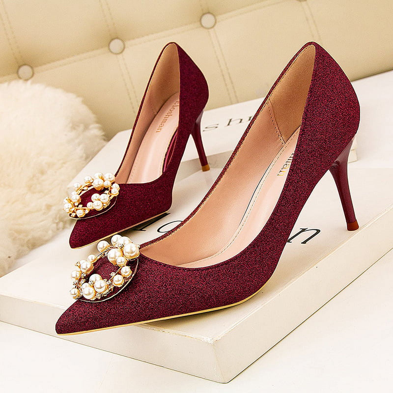 Korean Style Sweet Bow Stiletto High Heel High Heels Shallow Pointed Toe  Shoes | eBay