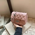 thumbnail image 1 of IELGY diamond embroidery thread popular versatile chain messenger bag, fashionable shoulder small square bag, 1 of 2