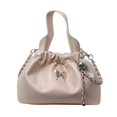 thumbnail image 1 of IELGY fashion handbag, solid color versatile foreign gas pump with bucket bag, high texture trend oblique span bag, 1 of 2