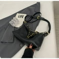 thumbnail image 1 of IELGY premium tote bag, retro texture shoulder crossbody large capacity commuter chain underarm bag, 1 of 2
