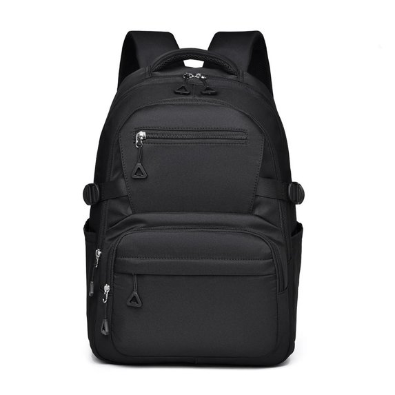 IELGY versatile solid color daily campus large-capacity travel backpack, anti-splashing fashion backpack