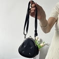 thumbnail image 1 of IELGY versatile texture mini cute texture clip chain texture shoulder crossbody women's bag, 1 of 2
