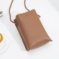 thumbnail image 1 of IELGY women's Korean version vertical mobile phone bag, fashionable and simple messenger pu mini bag, 1 of 2