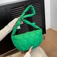 thumbnail image 1 of IELGY women's large-capacity Korean version of one-shoulder oblique span dumpling bag, embroidered nylon retro fashion moon bag, 1 of 2