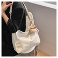 thumbnail image 1 of IELGY women's soft leather retro bucket bag, large-capacity crossbody shoulder tote bag (free pendant), 1 of 2