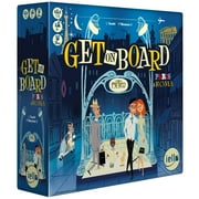 IELLO Get On Board Paris & Rome - A Clever Flip & Write Board Game, Create The Best Metro Line In Two Cities, Ages 8+, 1-5 Players, 30 Mins