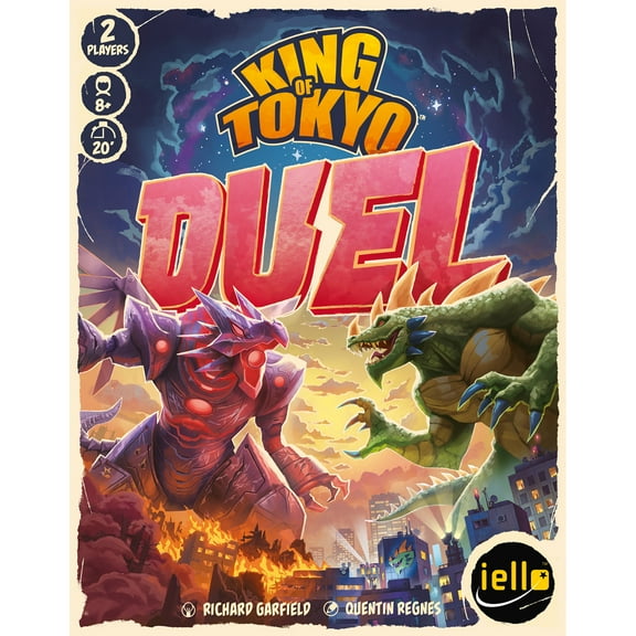 IELLO: King of Tokyo: Duel - Two-Player Board Game, Fun & Tactical Giant Monster Clash Dice Game, Classic Strategy, Family Ages 8+, 2 Players, 20 Min