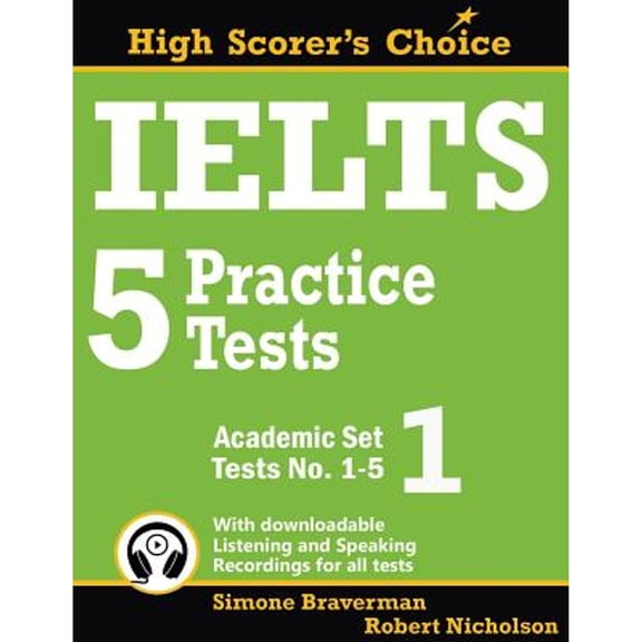 Pre-Owned IELTS 5 Practice Tests, Academic Set 1: Tests No. 1-5 (Paperback) 098730092X 9780987300928