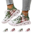 thumbnail image 1 of IEMIEMIEM Christmas Theme Sneakers for Mens Womens Running Festive Sports Shoes with Santa Claus Design Breathable Athletic Tennis Shoes 5.5 wide, 1 of 3