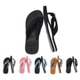 thumbnail image 1 of IEMIEMIEM Flip Flops for Women with Arch Support Yoga Mat Comfortable Summer Beach Walking Thong Cushion Indoor Outdoor Sandals Non Slip Slip On Flip Flops Black 10 Wide, 1 of 6