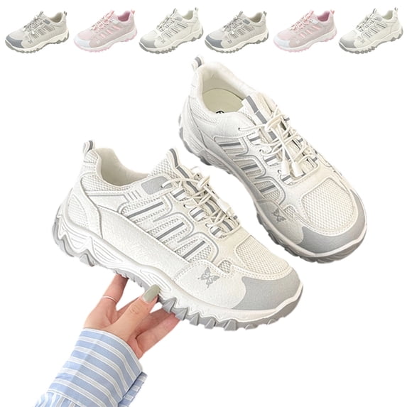 IEMIEMIEM Hiking Shoes Women Lightweight Non-Slip Breathable Sneakers Low Top Walking Shoes for Outdoor Trailing Trekking Walking Climbing 6 wide