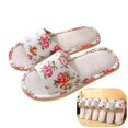 thumbnail image 1 of IEMIEMIEM House Slippers for Women Memory Foam Summer Slides Indoor Bedroom Sandal Shoes Open Toe Washable Non-Slip Shower Slippers 7.5-8 wide, 1 of 8