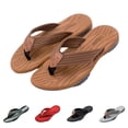 thumbnail image 1 of IEMIEMIEM Mens Flip Flops Comfort Thong Sandals with Arch Support Quick-Dry Non Slip Slip On Comfort Orthopedic Sliders for Outdoor Summer Beach Brown 11-11.5 Wide, 1 of 10