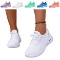 thumbnail image 1 of IEMIEMIEM Mesh Sneakers for Women Comfortable Arch Support Running Shoes Breathable Athletic Gym Trainers Lace up Casual Walking Shoe 5 wide, 1 of 7