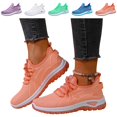 thumbnail image 1 of IEMIEMIEM Mesh Sneakers for Women Comfortable Arch Support Running Shoes Breathable Athletic Gym Trainers Lace up Casual Walking Shoe 7 wide, 1 of 6