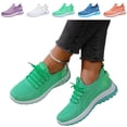 thumbnail image 1 of IEMIEMIEM Mesh Sneakers for Women Comfortable Arch Support Running Shoes Breathable Athletic Gym Trainers Lace up Casual Walking Shoe 7 wide, 1 of 6