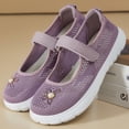 thumbnail image 1 of IEMIEMIEM Orthopedic Shoes for Women Arch Support Slip on Non Slip Work Shoes Lightweight Knitted Mesh Stretch House Shoes Soft 2026 New Orthopedic Shoes Purple 5.5 Wide, 1 of 5