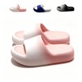thumbnail image 1 of IEMIEMIEM Pillow Slippers Lightweight House Slides Shower Sandals Cushioned Thick Sole Beach Sandal Comfort Bathroom Shower Slipper for Indoor Outdoor 6.5-7 wide, 1 of 4