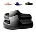 thumbnail image 1 of IEMIEMIEM Pillow Slippers Lightweight House Slides Shower Sandals Cushioned Thick Sole Beach Sandal Comfort Bathroom Shower Slipper for Indoor Outdoor 7.5-8 wide, 1 of 4