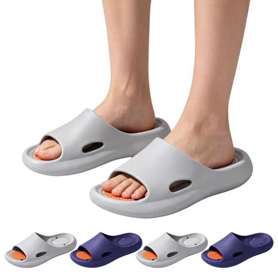 IEMIEMIEM Pillow Slippers for Men Indoor Cloud Sandals EVA Anti-Slip Slides Shoes Cushioned Thick Sole Shower Cloud Arch Support Sandals Soft 9-9.5 wide