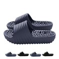 thumbnail image 1 of IEMIEMIEM Slides for Men Shower Shoes House Slippers Beach Sandals EVA Comfortable Bathroom Non Slip Lightweight Quick Dry Suitable for Indoor Outdoor 9-9.5 wide, 1 of 4