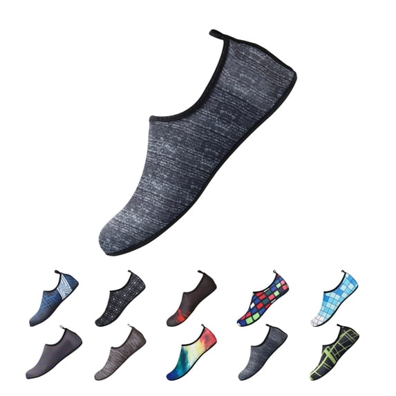 IEMIEMIEM Water Shoes Women Men Breathable Soft Barefoots Quick Drying Wide Slides Aqua Socks for Hiking Swim Beach Surf Yoga Sport Wine 6.5 Women/5.5 Men