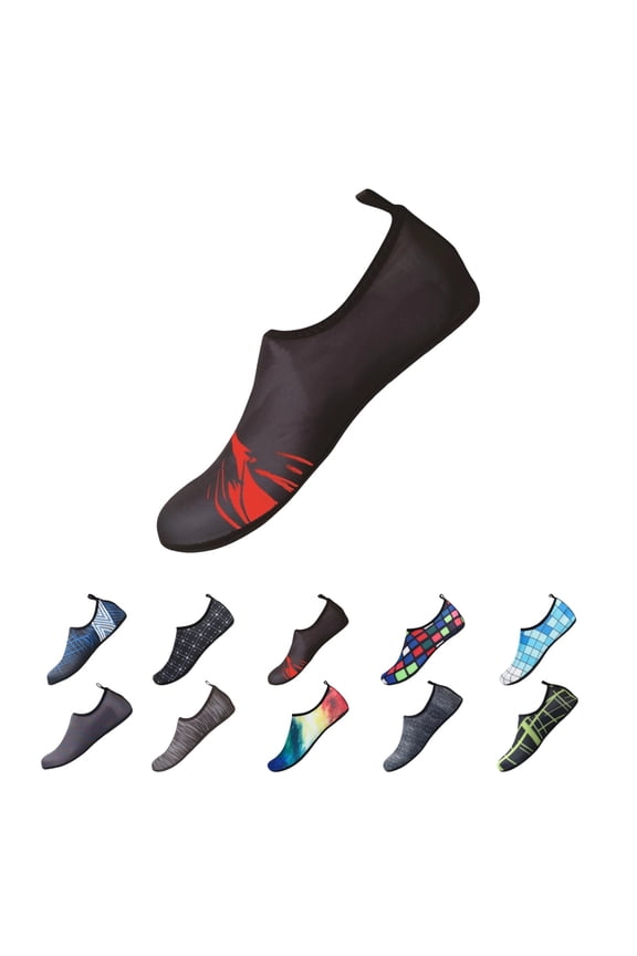 Water Shoes Women Men Lightweight Soft Barefoots Quick Drying Wide Slides Aqua Socks for Swim Pool Beach Surf River Purple 10 Women/9 Men