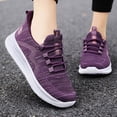 thumbnail image 1 of IEMIEMIEM Wide Toe Box Shoes for Women Extra Sneakers Air Cushion Road Running Shoes Tennis Gym Workout Training Shoes Breathable 2026 New Walking Shoes with Arch Support Dark Purple 6.5 Wide, 1 of 7