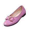 thumbnail image 1 of IEMIEMIEM Women's Bow Ballet Flats 2026 Rhinestone Breathable Comfortable Round Toe Slip On Casual Shoes Non Slip Work Walking Shoes Pink 9 Wide, 1 of 5