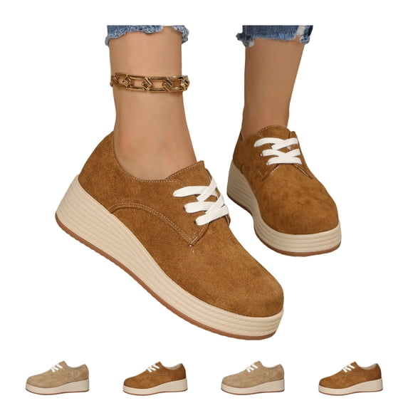 IEMIEMIEM Women's Casual Platform Loafers Large Size Comfortable & Stylish Durable Footwear 7 wide