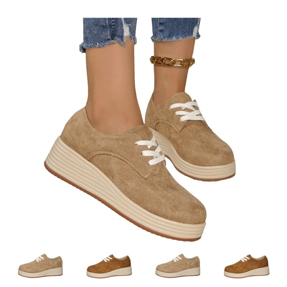 IEMIEMIEM Women's Casual Platform Loafers Large Size Comfortable & Stylish Durable Footwear 8 wide