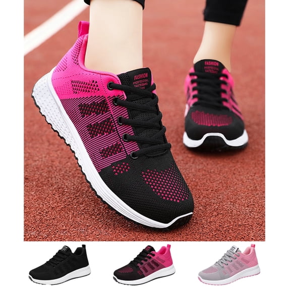IEMIEMIEM Women's Sneakers Walking Shoes Lightweight Tennis Breathable Mesh Athletic Running Shoes for Gym, Work and Casual Daily Wear 8 wide