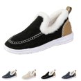 thumbnail image 1 of IEMIEMIEM Women's Winter Warm Slippers Comfortable Faux Fur Non Slip Lining Slip-On House Shoes Indoor Outdoor Anti-Slip Winter Booties Black 9 Wide, 1 of 8