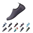 thumbnail image 1 of IEMIEMIEM Womens Mens Water Shoes Breathable Soft Barefoots Quick Drying Wide Slides Aqua Socks for Beach Pool Aqua Surf Yoga Gym Sport Light Purple 10 Women/9 Men, 1 of 4
