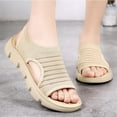 thumbnail image 1 of IEMIEMIEM Womens Orthopedic Walking Sandals with Arch Support 2026 Comfort Slip On Sport Sandals Open Toe Athletic Trendy Sandals for Plantar Fasciitis Summer Beach Vacation Casual Beige 9 Wide, 1 of 6