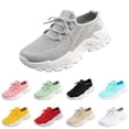 thumbnail image 1 of IEMIEMIEM Womens Running Shoes Sneakers Tennis Walking Workout Gym Shoes Lightweight Comfortable Trail Running Non-Slip Orthopedic Sneakers Gray 7.5 Wide, 1 of 5