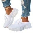 thumbnail image 1 of IEMIEMIEM Womens Running Shoes Sneakers Tennis Walking Workout Gym Shoes Lightweight Comfortable Trail Running Non-Slip Orthopedic Sneakers White 7 Wide, 1 of 4