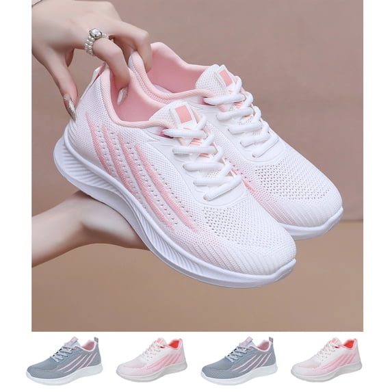IEMIEMIEM Womens Sneakers Mesh Breathable Athletic Comfortable Casual Lightweight Tennis Walking Sports Running Shoes Gym Fashion Sneakers 7.5 wide