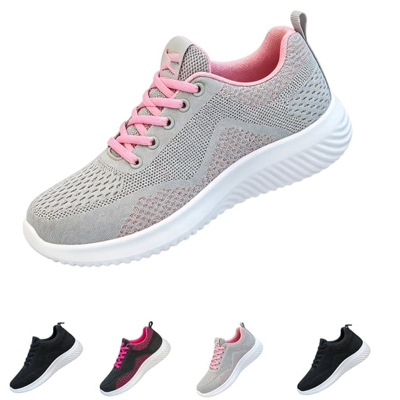 IEMIEMIEM Womens Sneakers Tennis Shoes 2026 Fashion Slip On Comfortable Lightweight Non Slip Orthopedic Footwear for Walking Casual Travel Gray 7.5 Wide