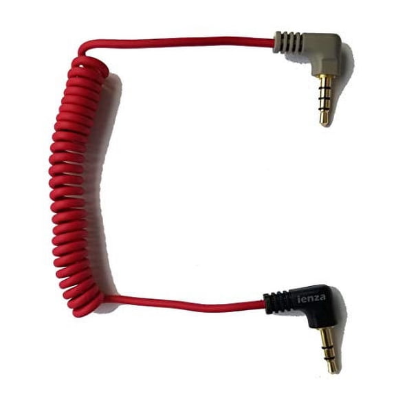 IENZA Replacement 3.5mm TRS to 3.5mm TRRS Patch Adapter Cable for iPhone Smartphone Movo BOYA BY MM1 Rode VideoMicro Mics