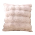 thumbnail image 1 of IEPOFG Fashion 18" x 18" Bubble Fur Decorative Throw Pillow Covers For Adult, 1 of 6