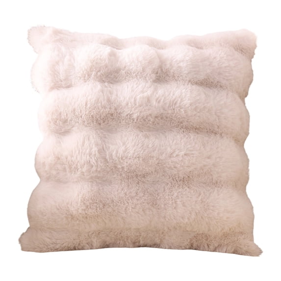 IEPOFG Fashion 18" x 18" Bubble Fur Decorative Throw Pillow Covers For Adult