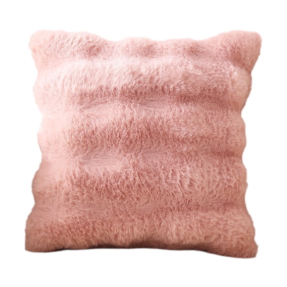 IEPOFG Fashion 18" x 18" Bubble Fur Decorative Throw Pillow Covers For Adult