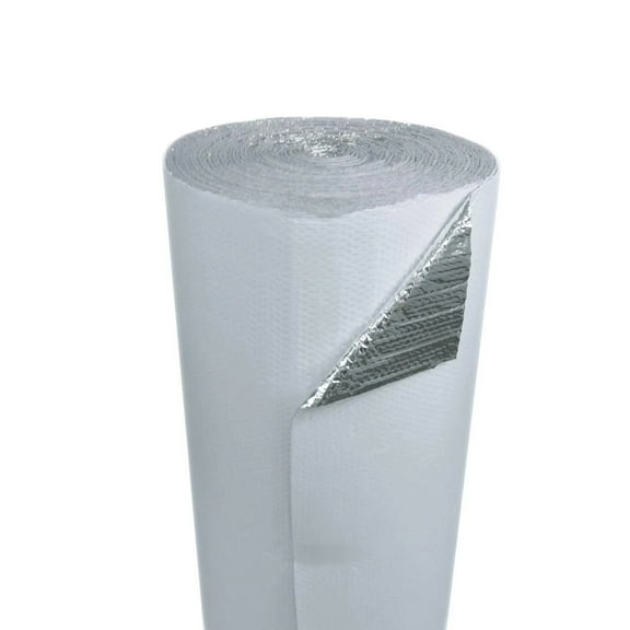 IES 16" x 100' White Double Bubble Reflective Foil Insulation Thermal Barrier R8