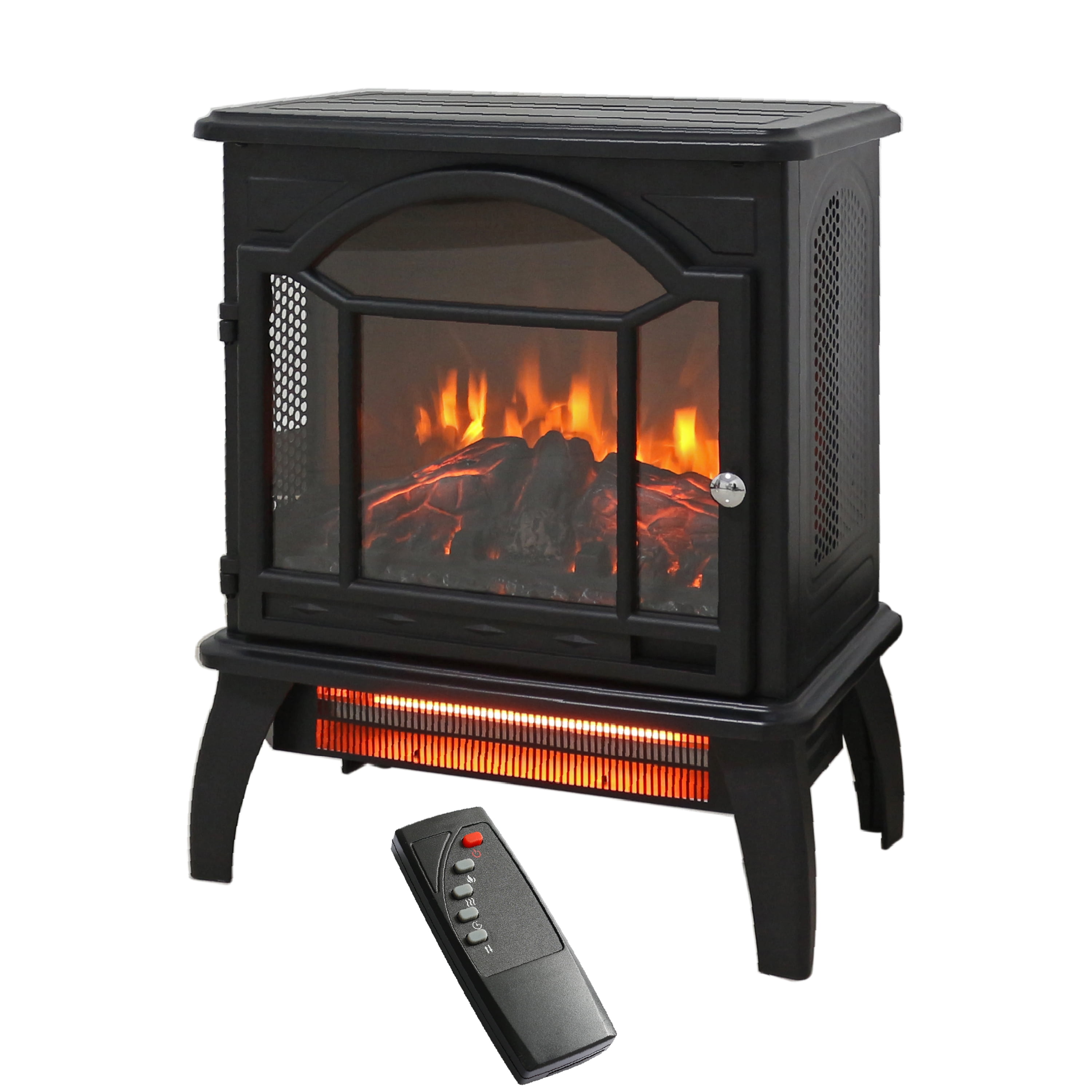 IETEK 3D Infrared Electric Fireplace Stove with Visible Control Panel ...