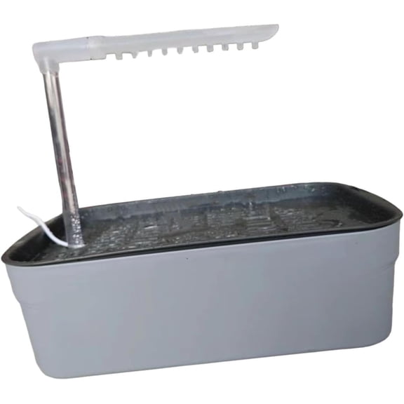 IEUDNS Parrot Bathtub Electric Birds Bathtub Shower Lightweight with USB Cable Automatic Pet Bird Bath for Cockatiel Parakeets Canary, Gray