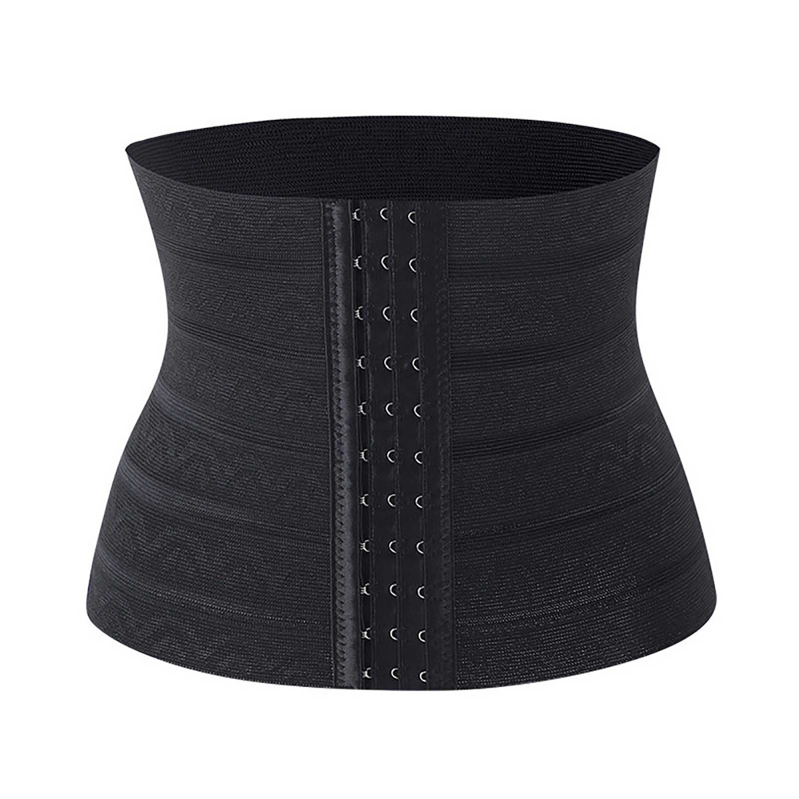 IEUIBX Womens Waist Band Women s Three Eleven Button Waist Trainer Belt For Postpartum Recovery And Waist Training Black L Walmart