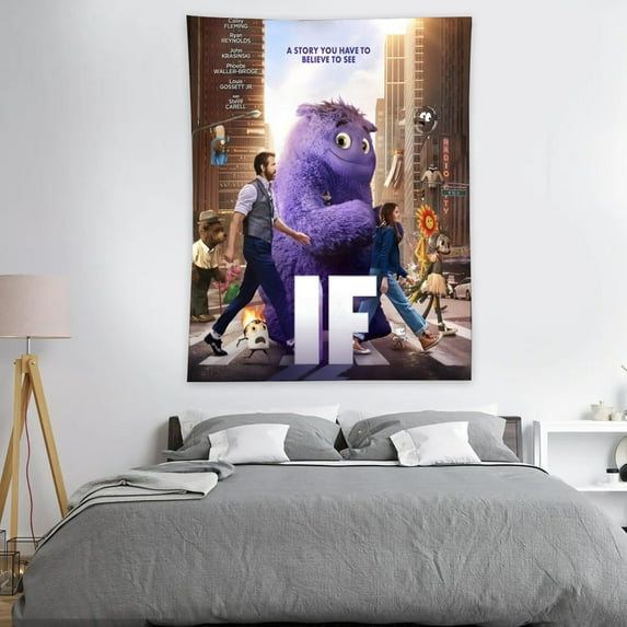 IF Cartoon Flag Funny Tapestry Indoor Outdoor Wall Art Tapestry for Bedroom Teens Room Decoration Living Room Bedroom 30"×40"inch